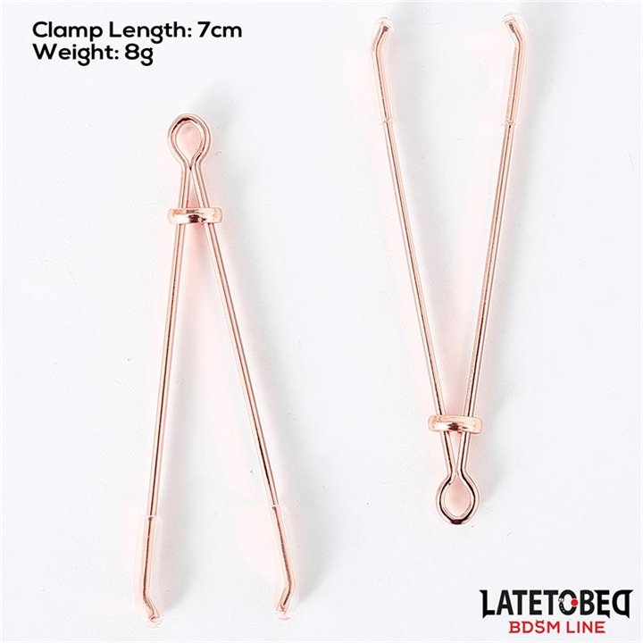 Nipple Clamps Color Rose Gold - 8436615001149 - Teknashop Ltd