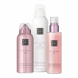 Set Rituals: The Ritual Of Sakura, Shower Mousse, 200 ml + The Ritual Of Sakura, Shimmer, Body Spray, 150 ml + The Ritual Of Sak