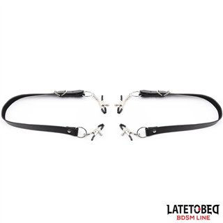 Leg Bondage Strap with Clitoris Clamps - 8436615001484 - Teknashop Ltd