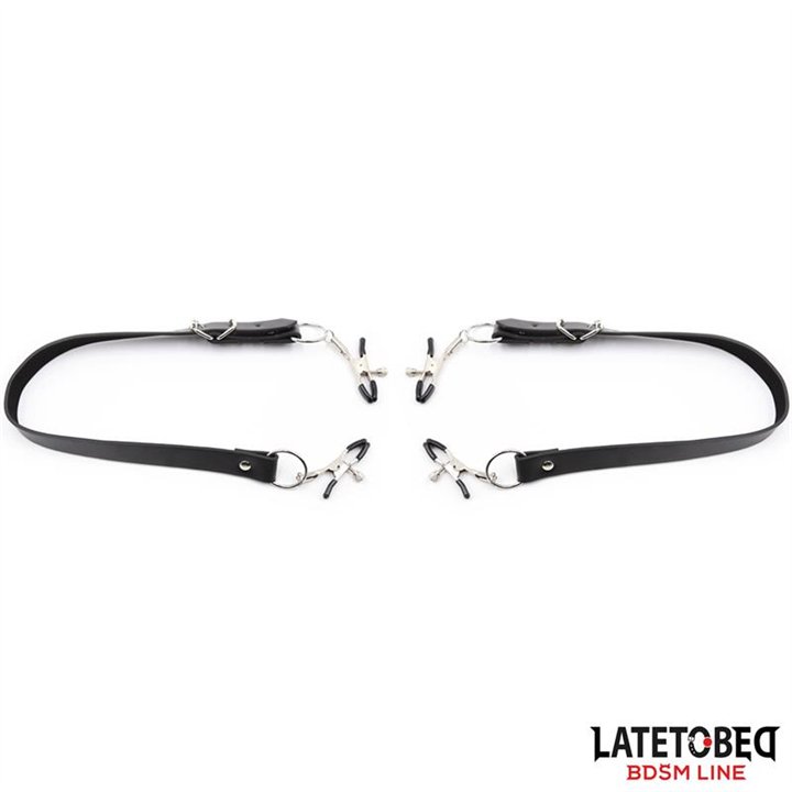 Leg Bondage Strap with Clitoris Clamps - 8436615001484 - Teknashop Ltd