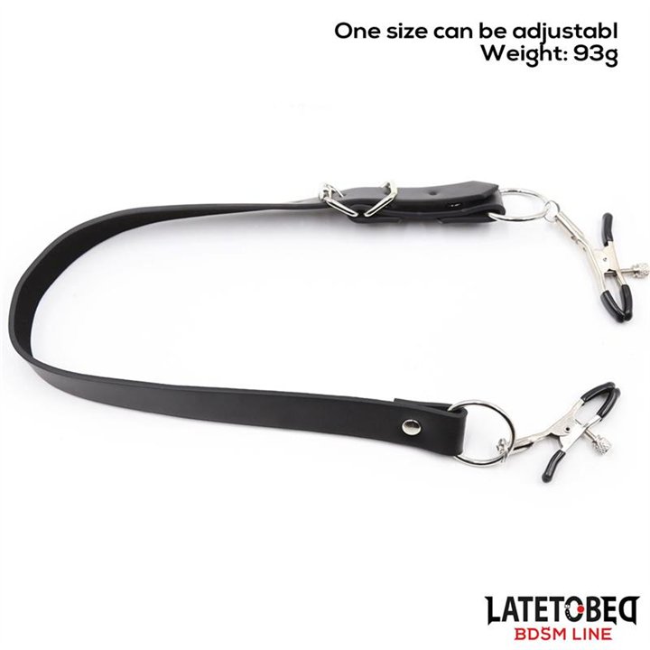 Leg Bondage Strap with Clitoris Clamps - 8436615001484 - Teknashop Ltd