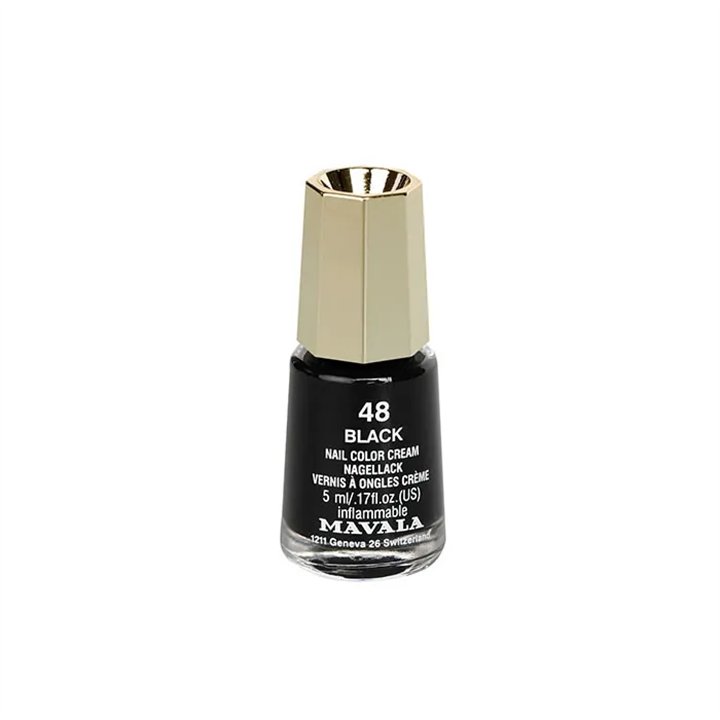 Mavala Nail Polish 48 Black 5ml - unisex - Teknashop Ltd