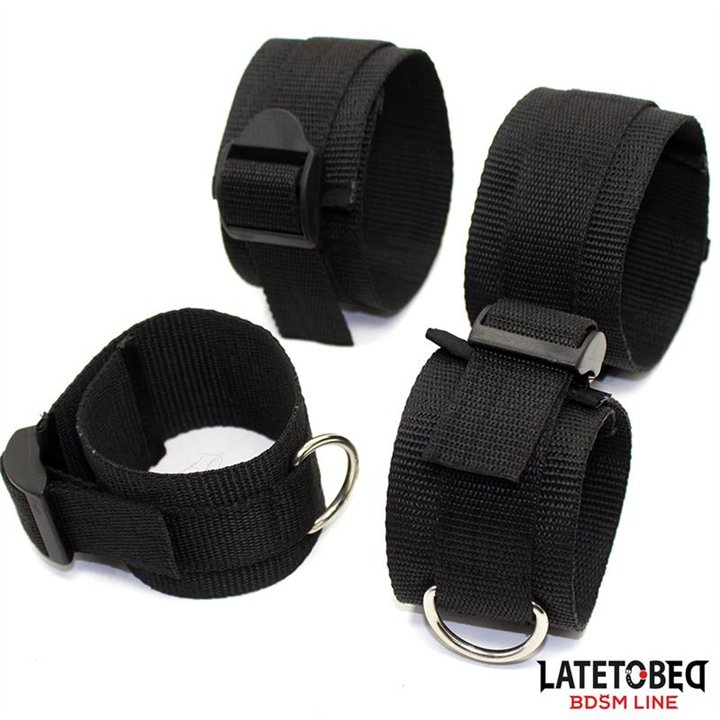 Nylon Bed Bondage Restraints System (without hook) - 8436615001569 - Teknashop Ltd