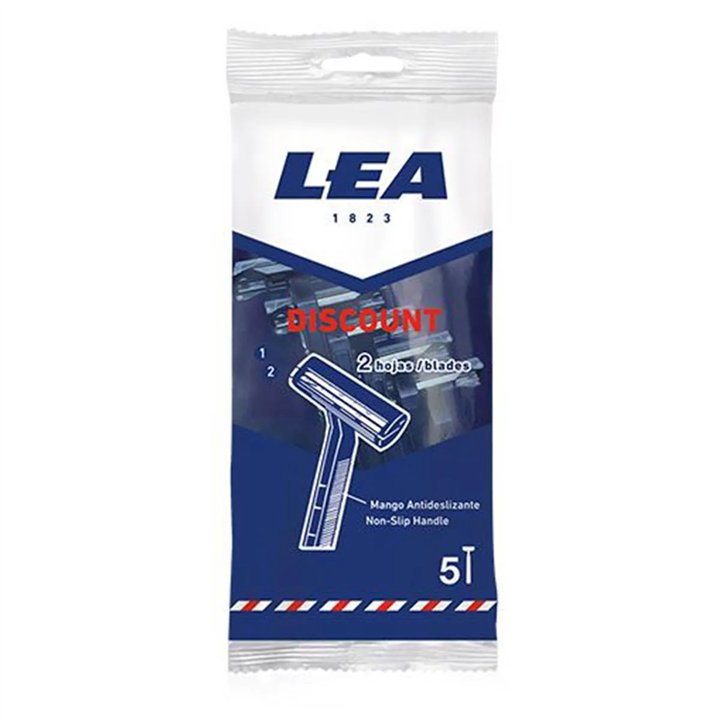 Lea Discount 2 Blades Disposable Blades Pack 5 Units - unisex - Teknashop Ltd