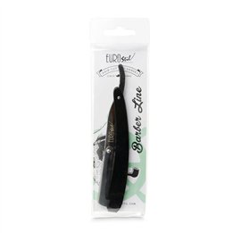 Eurostil Barber Line Navaja De Afeitar Hoja Intercambiable Mango Negro 1un - unisex - Teknashop Ltd