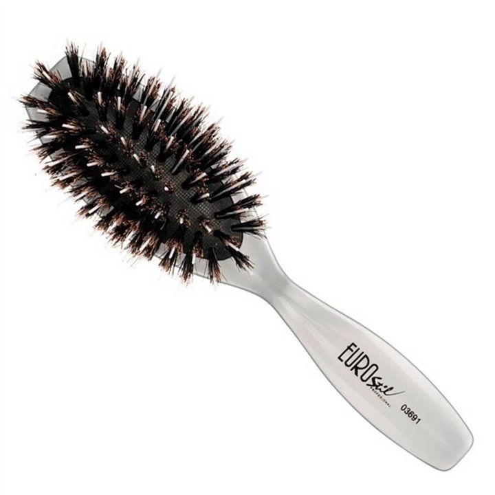Eurostil Pua Blanca Cepillo Puro Jabali Ovalado Pequeño 1un - unisex - Teknashop Ltd