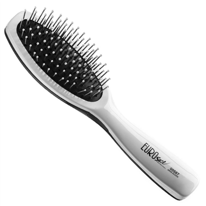 Eurostil Goma Fuelle Cepillo Bicolor-Anti-Estatico Pequeño 1un - unisex - Teknashop Ltd