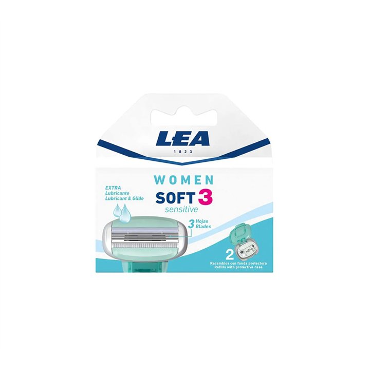Lea Recambios Woman Soft3 Sensitive 2un - unisex - Teknashop Ltd