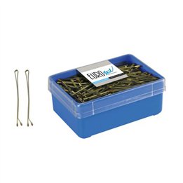 Eurostil Cabello Caja Miniclips Bronze 25mm 700un - unisex - Teknashop Ltd