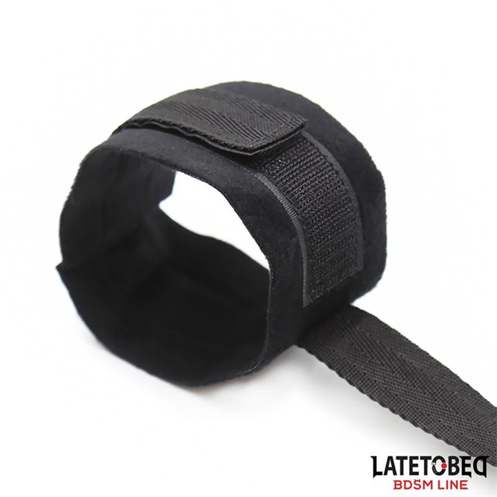 Restraint 3 Pieces Set Blindfold, Anklecuffs and Wristcuffs Adjustable - 8436615001699 - Teknashop Ltd