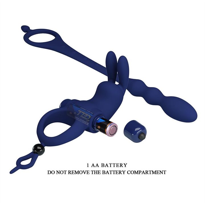 Restraint 3 Pieces Set Blindfold, Anklecuffs and Wristcuffs Adjustable - 8436615001699 - Teknashop Ltd