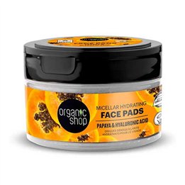 Organic Shop Papaya Micellar Discos Faciales Hidratantes Micellar 20un - unisex - Teknashop Ltd