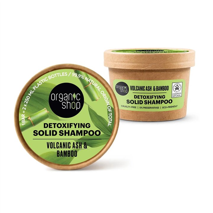 Organic Shop Volcanic Ash Champu Solido Detoxificante 60g - unisex - Teknashop Ltd