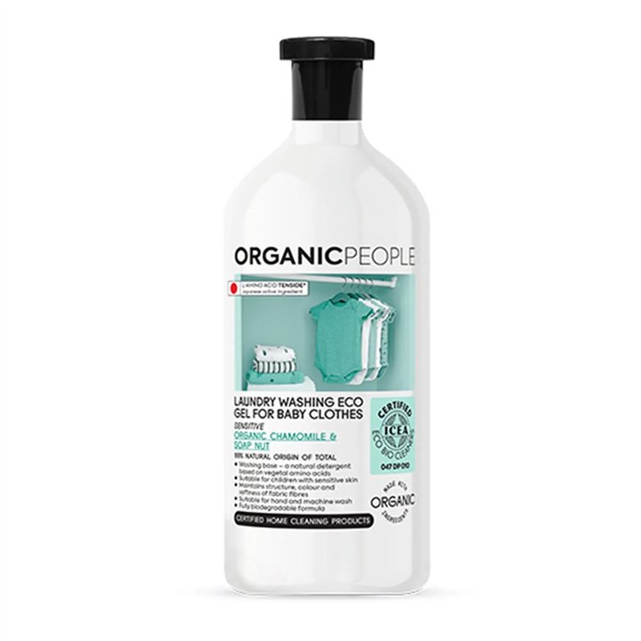 Organic People For Baby Clothes Chamomile y Soap Nut Laundry Washing Eco Gel 200ml - unisex - Teknashop Ltd