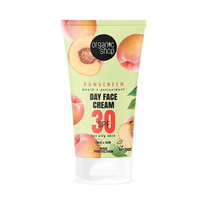 Organic Shop Peach Crema Facial De Dia Spf30 50ml - unisex - Teknashop Ltd