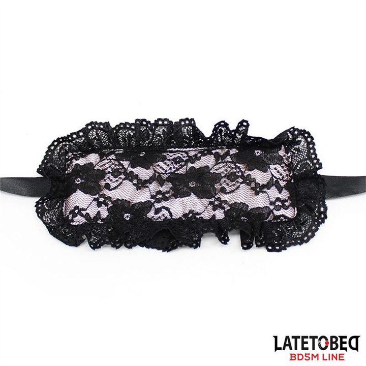 2 Piece Set Lace lindfold and Handcuffs - 8436615001712 - Teknashop Ltd