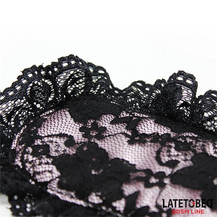 2 Piece Set Lace lindfold and Handcuffs - 8436615001712 - Teknashop Ltd