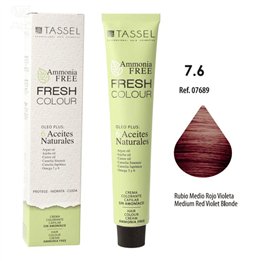 Eurostil Fresh Colour Crema Decolorante 7,6 Rubio Medio Rojo Violeta Sin Amoniaco 1un - unisex - Teknashop Ltd