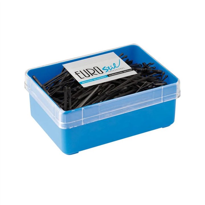 Eurostil Anti-Deslizante Caja Clips Negro Negro 50mm 1un - unisex - Teknashop Ltd