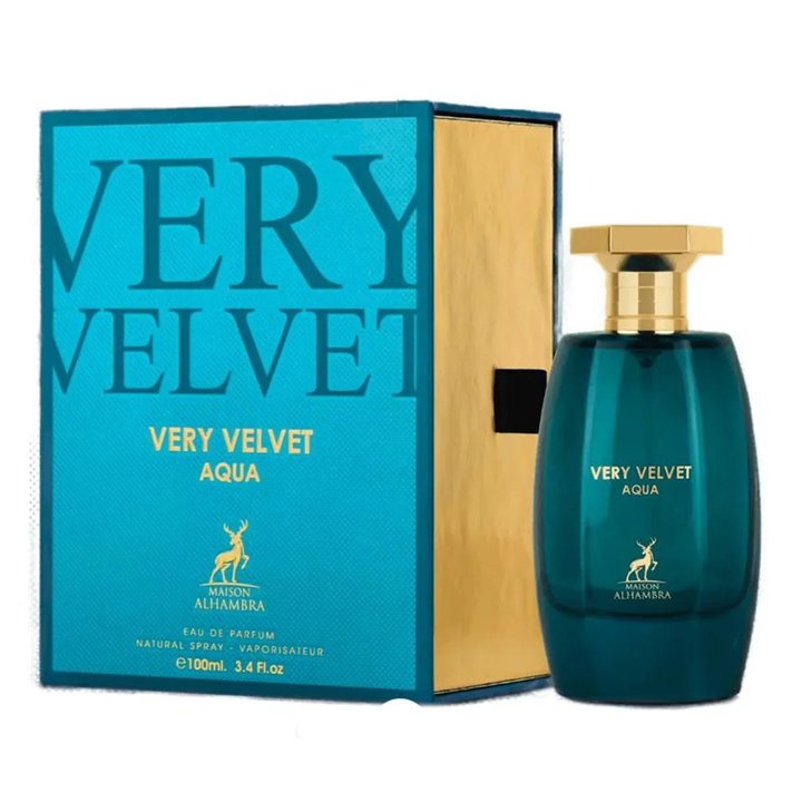 Maison Alhambra Very Velvet Aqua Velvet Velvet Eau De Parfum 100ml Spray - unisex - Teknashop Ltd