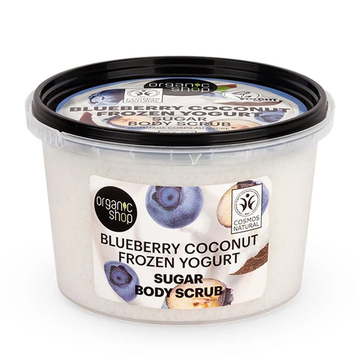 Organic Shop Blueberry Coconut Frozen Yogurt Exfoliante Corporal Azucar 250ml - unisex - Teknashop Ltd