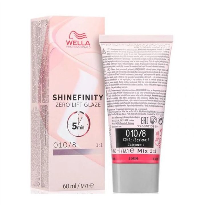 Wella Shinefinity Zero Lift Glaze Tinte 0108 60ml 1un - unisex - Teknashop Ltd
