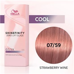 Wella Shinefinity Zero Lift Glaze Tinte 07-59 Strawberry Wine 60ml 1un - unisex - Teknashop Ltd