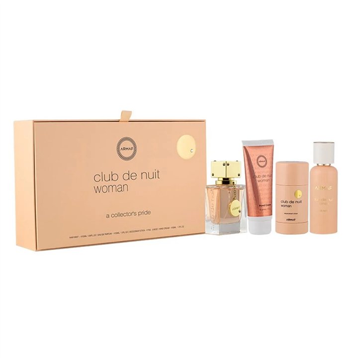 Armaf Club Denuit Woman Eau De Parfum 55un Spray Hair Mist 55ml Desodorante Stick 75ml Crema De Manos 50ml - unisex - Teknashop 