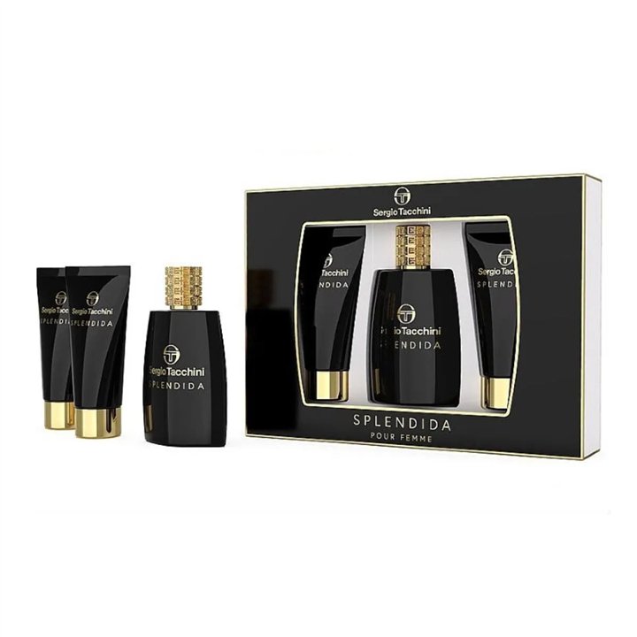 Sergio Tacchini Splendida Pour Femme Eau De Parfum 100ml Locion Corporal Perfumada 100ml Gel De Baó 100ml - unisex - Teknashop L