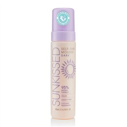 Sunkissed Self-Tan Mousse Dark Coconut Fragrance 200ml - unisex - Teknashop Ltd