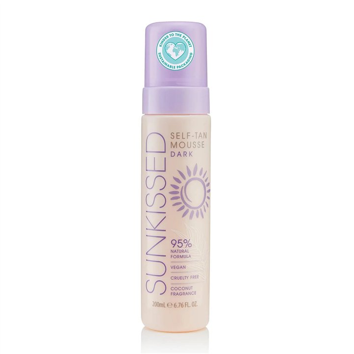 Sunkissed Self-Tan Mousse Dark Coconut Fragrance 200ml - unisex - Teknashop Ltd