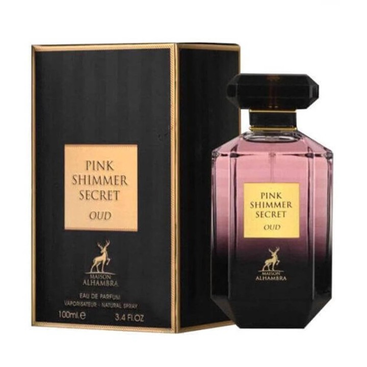 Maison Alhambra Pink Shimmer Secret Oud Eau De Parfum 100ml - unisex - Teknashop Ltd