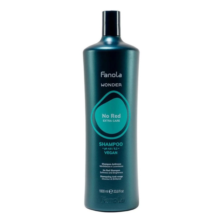 Fanola Wonder No Red Extra Care Champu Vegano 1000ml - unisex - Teknashop Ltd
