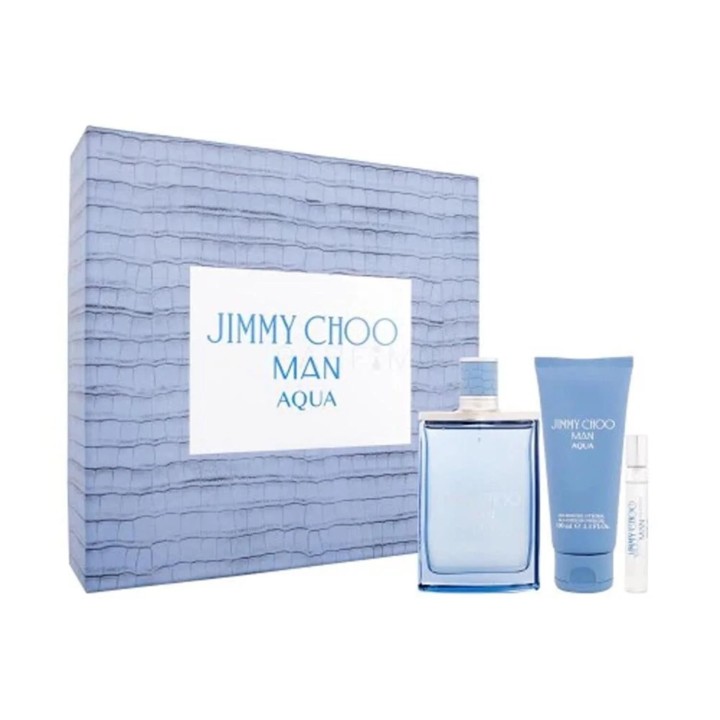 Jimmy Choo Man Aqua Eau De Toilette 100ml Spray Gel De Baño 100ml Vial 7 5ml - unisex - Teknashop Ltd