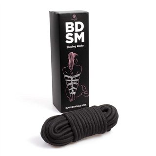 Bondage Rope 10 m Black - F6247 - Teknashop Ltd