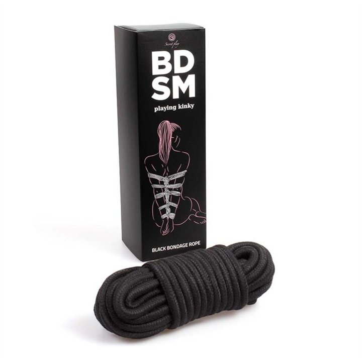 Bondage Rope 10 m Black - F6247 - Teknashop Ltd