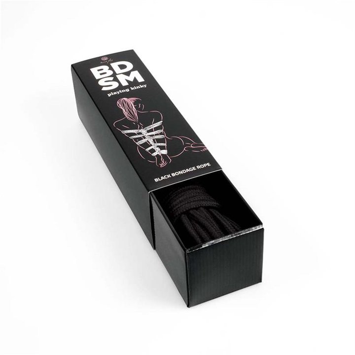 Bondage Rope 10 m Black - F6247 - Teknashop Ltd
