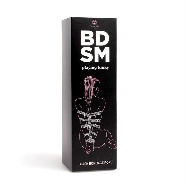 Bondage Rope 10 m Black - F6247 - Teknashop Ltd