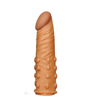 Penis Sleeve Add 2 Pleasure X Tender Brown - LO-LV1054 - Teknashop Ltd