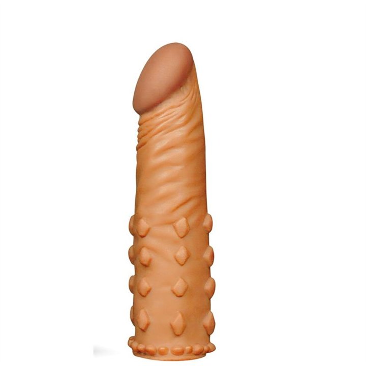 Penis Sleeve Add 2 Pleasure X Tender Brown - LO-LV1054 - Teknashop Ltd