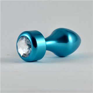 Butt Plug Blue Rosebud with Jewel - LO-RO-L002 - Teknashop Ltd