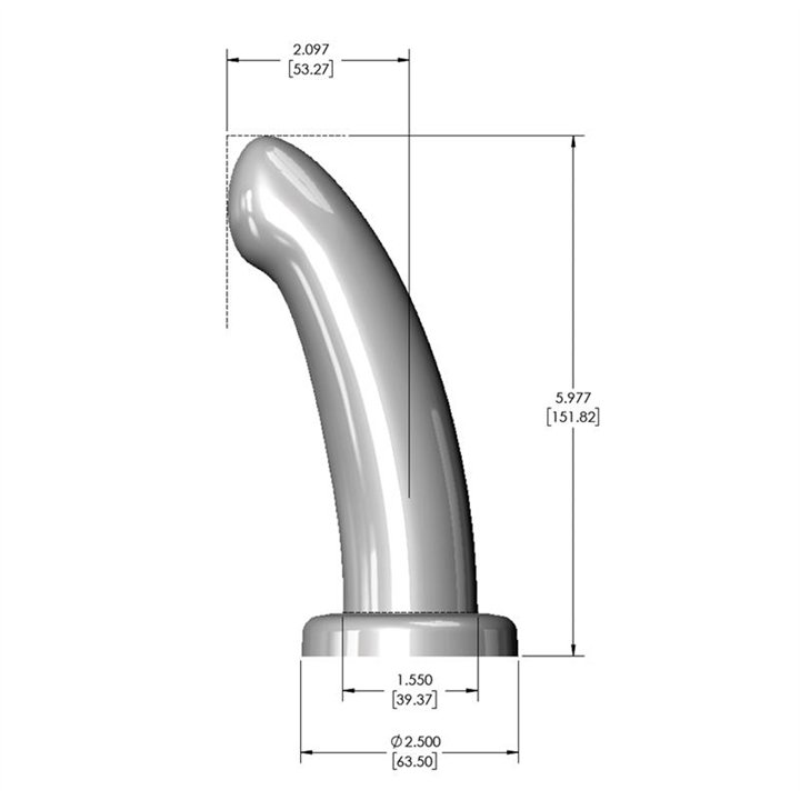 Herspot Dildo Golden Rose Medium Size - 810476010607 - Teknashop Ltd