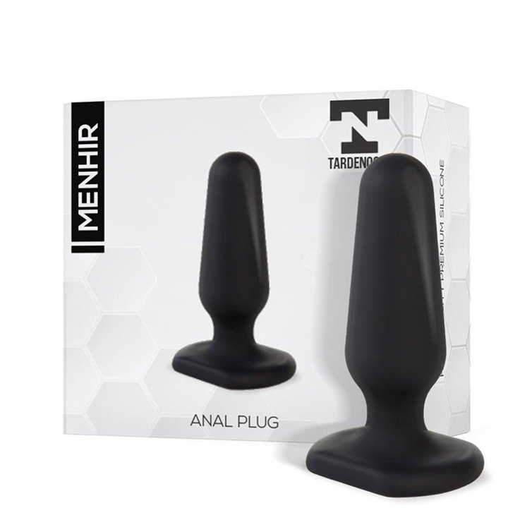 Menhir Anal Plug Silicone Black - T-136 - Teknashop Ltd