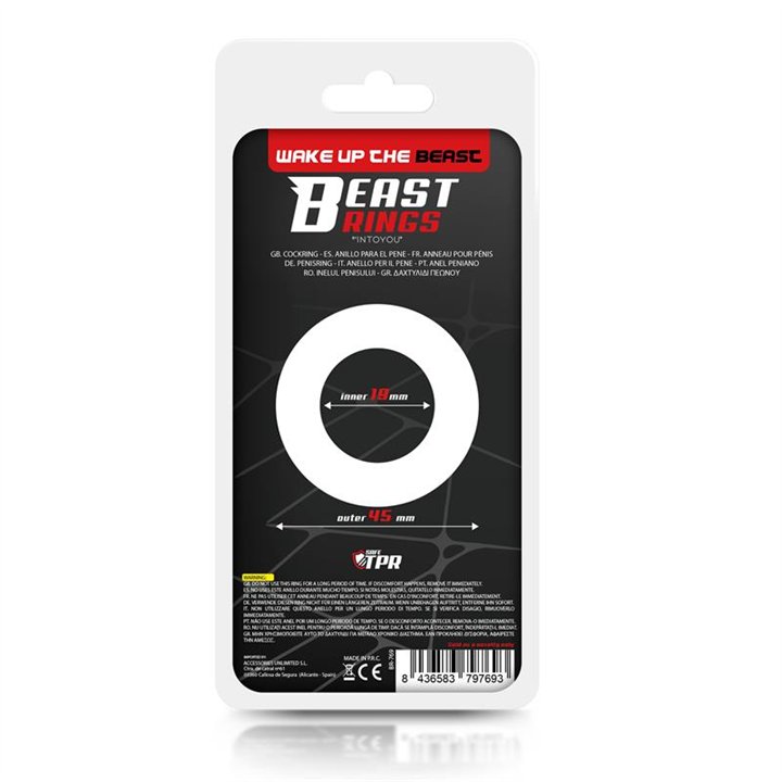 Cock Ring Super Flexible and Resistant Striped 1.9 cm Black - BR-769 - Teknashop Ltd