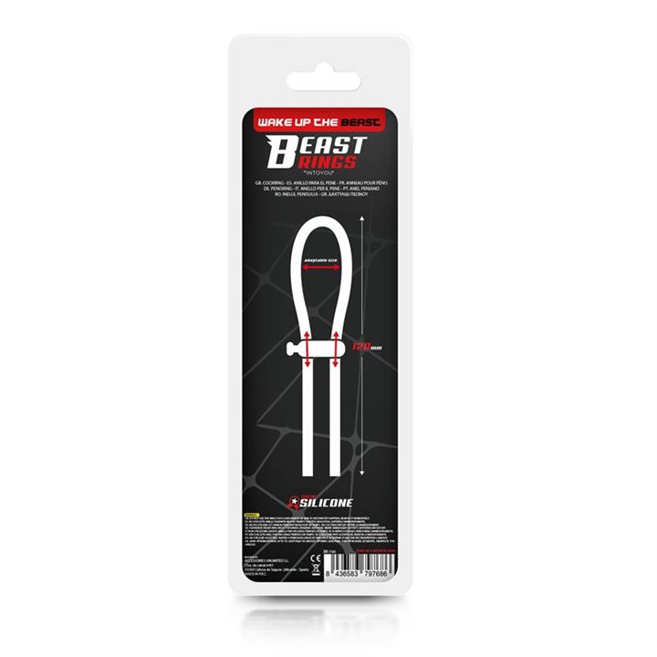 Adjustable Lasso Cock Ring Solid Silicone Black - BR-768 - Teknashop Ltd