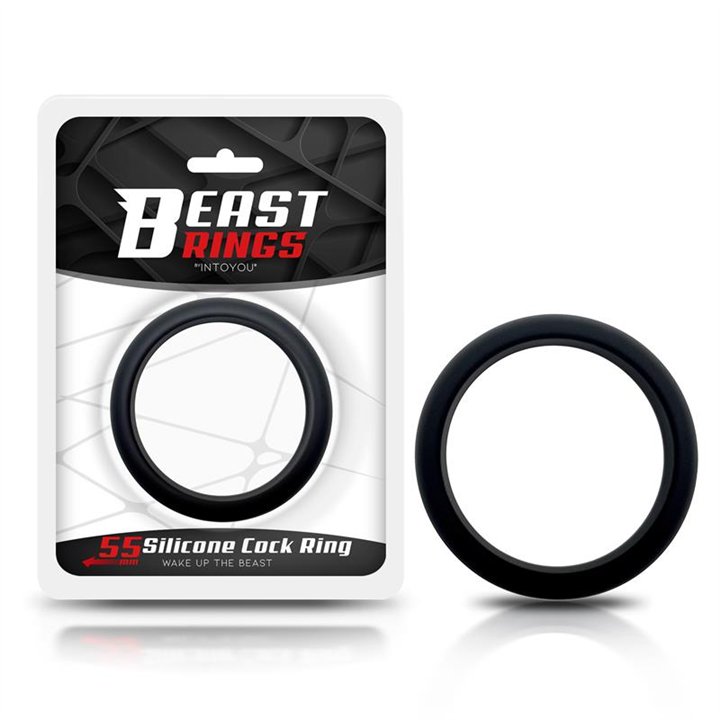 Cock Ring Solid Silicone 5.5 cm Black - BR-763 - Teknashop Ltd