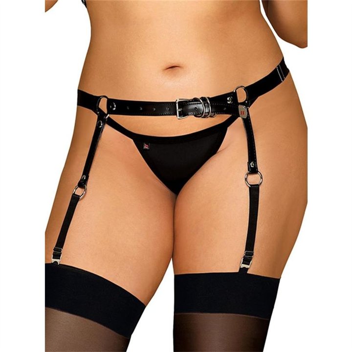 Adjustable Garter Belt Leatherlike Curvy XL/XXL - 5901688231142 - Teknashop Ltd