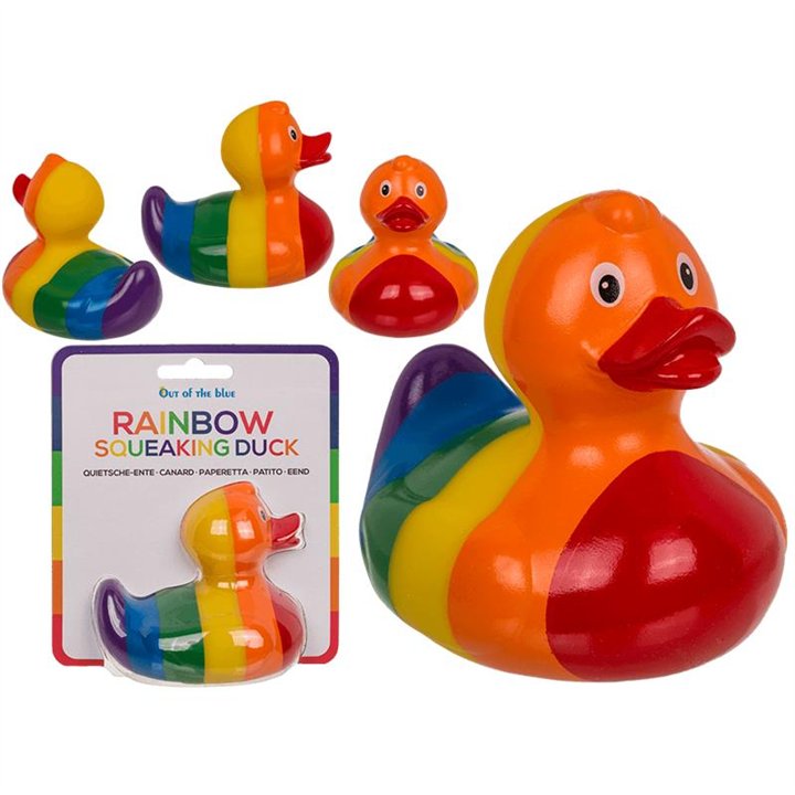 Rainbow Squeaking Duck - 4029811454938 - Teknashop Ltd
