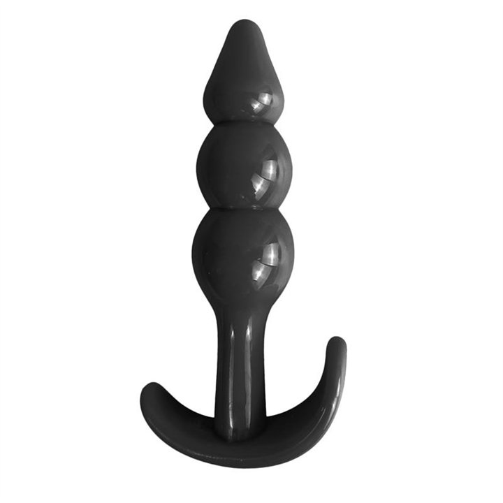 Gevil Anchor Butt Plug Black - LT-555 - Teknashop Ltd
