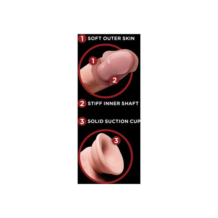 Triple Density Dildo Swinging Balls 8 - 603912766301 - Teknashop Ltd